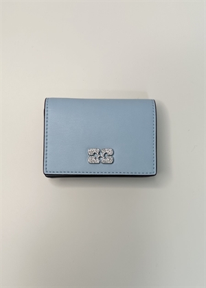 Strass Bou flap kortholder Icy Blue A6394 Ganni 